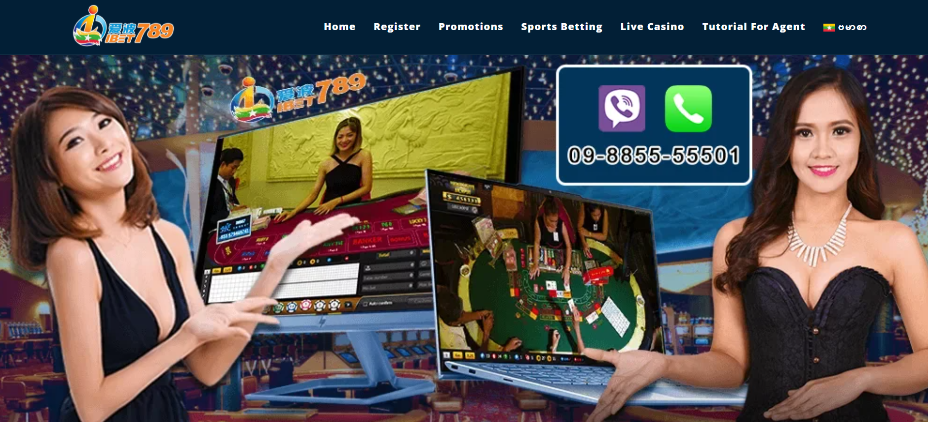IBet789 casino games and live dealers